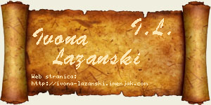 Ivona Lazanski vizit kartica